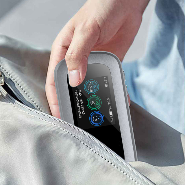 Unlocked Wholesale 4G 5G Pocket WiFi Portable 5G Sim Card Slot Router OEM Single Sim Card Slot 4200mAh Battery Mini Pocket WiFi