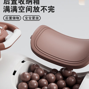 Trottinette d'équilibre dinosaure Kuyadoo pour enfants de 1 à 3 ans avec siège et fonction pousseur - Product Image 4