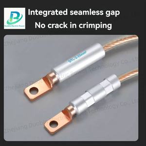 DTL防水コネクタ錫メッキ二重金属真鍮アルミニウム圧入端子絶縁済み銅ケーブル接続クリップ - Product Image 2