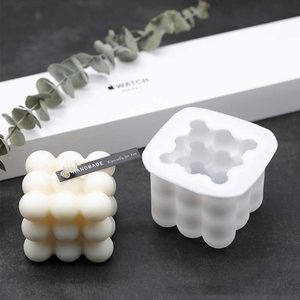 Silicone <span class=keywords><strong>Rubik</strong></span> <span class=keywords><strong>cubo</strong></span> stampo per la decorazione domestica fai da te fatto a mano cioccolato Mousse sapone auto per aromaterapia gesso e candela - Product Image 1
