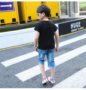 Venta al por Mayor de Conjuntos de Ropa para Niños, Estilo Nuevo, Camiseta Orgánica y Jeans para Niños, Conjunto de 2 Piezas - Product Image 6