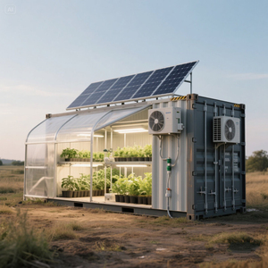 Contenedor Agrícola para Cultivo en Invernadero, con Energía Solar, Edificios Prefabricados Funcionales, Casas Prefabricadas, Contenedor de Cultivo - Product Image 4