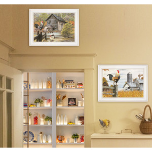HMS Set di due stampe bianche incorniciate "down on the farm" - Product Image 4