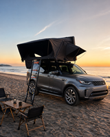 Tente de toit en aluminium à coque dure XL Portable étanche avec échelle pour SUV toile Oxford tissu pour camping familial en plein air