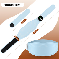 Ceinture de massage abdominale sans fil EMS ultra-fine et légère avec chaleur, compresse chaude et micro-courant pulsé
