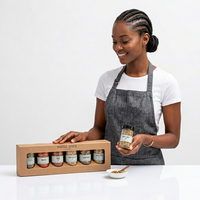 Boîte d'expédition personnalisée en carton blanc écologique pour assaisonnements et condiments avec insert, MOQ 50 pièces