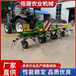 Volteador de Alfalfa Accionado por Tractor, Máquina Secadora de Heno, Elevador de Forraje, Equipo Agrícola Verde de Alta Productividad - Product Image 2