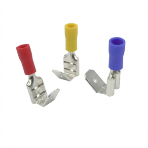 Terminales de cable aislados de latón con forma de hombro PBDD <span class=keywords><strong>Mela</strong></span> y terminales de crimpado hembra para conectores de cable - Product Image 3