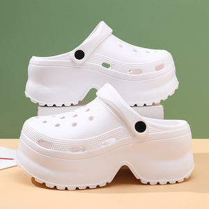 Women's <b>Clogs</b> Platform Shoes Thick Sole EVA Foam Sandals White Black Khaki Leisure Style - Product Image 1