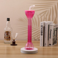 12oz/16oz Gobelets transparents en plastique à impression personnalisée Vaso De Tall Daiquiri Cup Yarda Plastico Boozy Slushies Yard Cups