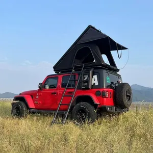Le nouveau toit de tente triangulaire en aluminium ultra-fin pour l'extérieur est robuste et durable, et peut être installé rapidement pour les voyages en voiture - Product Image 2