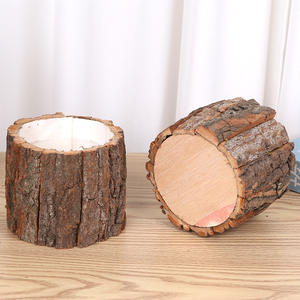 Usine <span class=keywords><strong>En</strong></span> Gros Creative Tube Écorce Arrangement De Fleurs Baril pour La Fête Des Enseignants De Noël Décoratif Pot De Plante Succulente - Product Image 1