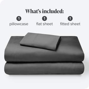 Cloudland 100% Bamboo Woven Modern Juego de sábanas de 4 piezas 300tc Sábana bajera ecológica Carbón - Product Image 2
