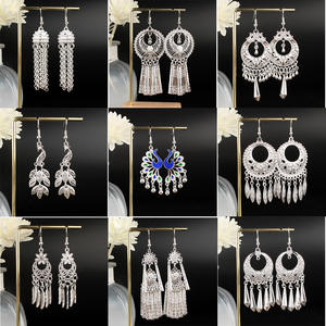 Серебряные этнические серьги - Product Image 4