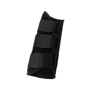 Soporte de Muñeca con Placa de Aluminio, Diseño Envolvente Ajustable con Velcro para Correr y Deportes, Negro - Product Image 1