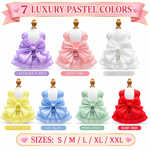 Fabricante OEM ODM, Vestido Elegante y Brillante para Mascotas, Ligero y sin Espalda, para Banquetes, Fiestas y Festivales, para Chihuahuas Pequeños - Product Image 3