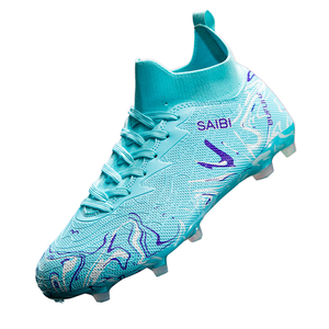 Zapatos de Fútbol Profesionales Unisex AG con Tacos Largos para Verano, Otoño e Invierno, con Agarre Fuerte, Antideslizantes, Forro de Malla, Parte Superior de PU, Entresuela de TPU - Product Image 2