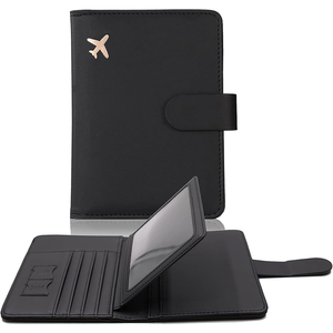 Portafoglio da Viaggio Impermeabile in PU con Porta Passaporto e Porta Carte, Custodia Pratica e Resistente per Documenti di Viaggio - Product Image 1