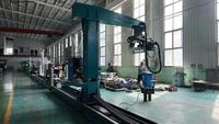Robot de soudage automatique cantilever, soudeuse robotisée à vision 3D avec suivi d'arc et rail au sol, course effective de 12000 mm, Pioneer CNC