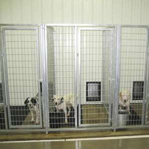 กรงสุนัขเหล็กชุบสังกะสีขนาดใหญ่4*8*6ฟุตใช้ในร่มกรงสุนัขขึ้นเครื่องสำหรับสุนัขกรงสุนัขแบบปรับแต่งได้สำหรับงานหนัก - Product Image 3