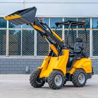 Chargeuse articulée professionnelle 4x4 avec fourche à palettes et pelle rétrocaveuse, mini-excavatrice, prix pour l'exportation