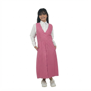 Uniforme scolaire personnalisé de qualité supérieure en tissu à manches longues avec col et poches latérales pour filles, tenue académique, vêtements décontractés élégants - Product Image 1