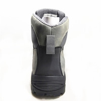 Chaussures de sécurité allemandes réfléchissantes en cuir, imperméables et antidérapantes, à lacets, hauteur cheville, bottes de travail