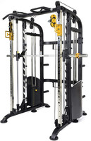 Machine Smith multifonctionnelle tout-en-un pour la maison, équipement de gym avec crossover de câbles, rack de musculation et rack à squats robuste