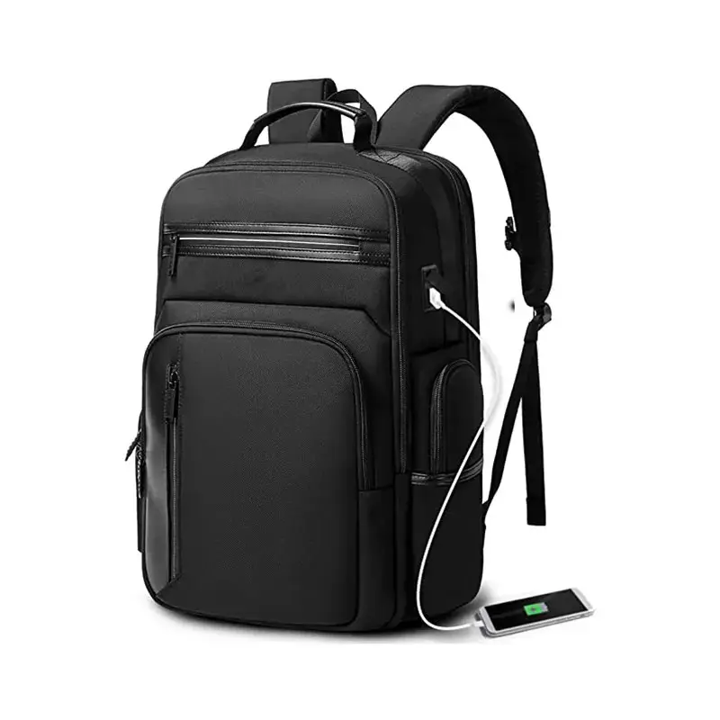 BSCI Factory Custom Nylon Laptop School Backpack with USB New Designer Travel Anti-theft Laptop Messenger Backpack Bags