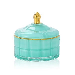 Phong Cách Châu Âu Nổi Dứa Và Ice <span class=keywords><strong>Cube</strong></span> Mô Hình Lưu Trữ Thủy Tinh Jar Với Nắp Cho Trang Trí Nội Thất Và Nến Chủ - Product Image 2