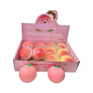 Mini Kawaii Mochi Squishies Simulation Pink Peach Cute Vent Stress Relief Kneading Squishy Fidget <b>Squeeze</b> Toys for Children - Product Image 5