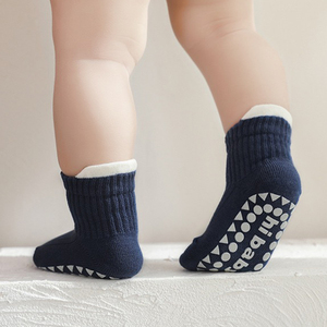 Chaussettes antidérapantes en coton respirant pour bébés et jeunes enfants (garçons et filles) – <span class=keywords><strong>Lot</strong></span> de 3 paires – Vente chaude en gros - Product Image 5