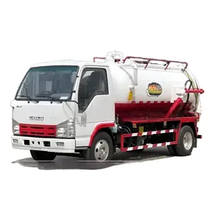 Japan Isuzu 4X2 Vacuüm Riool Schoonmaken Vrachtwagens 5cbm Riolering Zuigwagen Te Koop