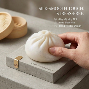 Giocattolo Kawaii Sorpresa Sorridente, Scatola Misteriosa Colorata Virale, Mini Squishy Gigante Glitterato a Forma di Raviolo - Product Image 3