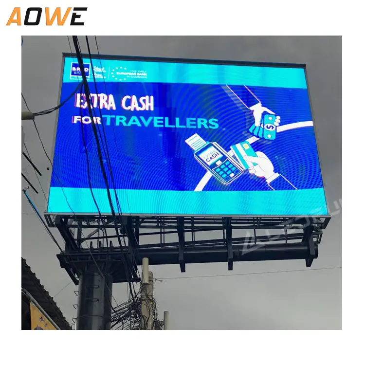 Outdoor Waterproof Sunscreen High-definition Display Large Screen Double Sides Led Billboard Outdoor Led Display Screen