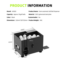 Mesin Dispenser Bola Golf Profesional Konstruksi Logam Layanan OEM Produsen Peralatan Pelatihan Lapangan Golf
