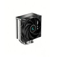 Refroidisseur d'air pour processeur DeepCool AK400 noir pour Intel LGA1700 1200 115X et AMD AM5 AM4 avec TDP de 220 W, ventilateur PWM de 120 mm