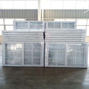 Fenêtres coulissantes en plastique Upvc double verre avec filet Fenêtre en verre <span class=keywords><strong>coulissante</strong></span> en pvc Ventes d'usine Maisons préfabriquées - Product Image 2