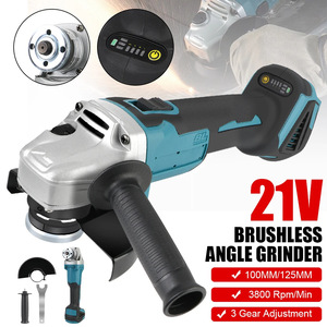 Amoladora Angular Eléctrica Inalámbrica de Litio de 125 mm con Batería, Máquina Pulidora Inalámbrica - Product Image 5