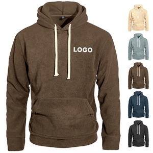 Men's Fleece Hoodies Factory Direct Custom Logo Embroidery 100% Polyester Warm Fleece Pullover Microfiber Hoodies for Event