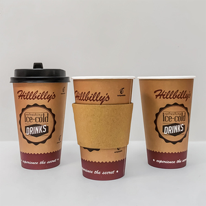 Gobelets en papier personnalisés avec logo, 178 mm de hauteur, 22 oz, double paroi, papier kraft de qualité alimentaire, gobelet de café - Product Image 4