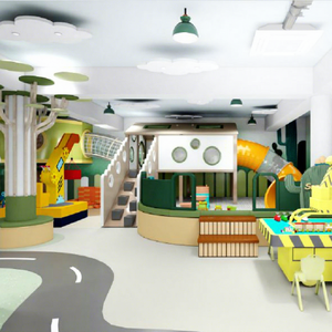 Eibele Équipement de terrain de jeu intérieur souple Design Kids Mini <span class=keywords><strong>Town</strong></span> Daycare Playhouse Role Play Interactive Play Set for Toddler Park - Product Image 1