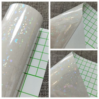 Film holographique 3d argent A4, transparent et translucide, de plastification à froid
