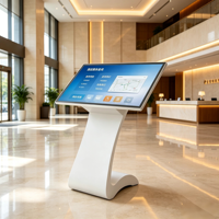 Kiosco de Información Horizontal con Forma de S de 43 Pulgadas, Pantalla de Autoservicio para Centro Comercial, Vestíbulo de Hotel