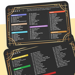 Cocktail Recepten Kaart Om Cocktails Onder De Knie Te Krijgen In Barman Flashcard Vorm Met Stap Voor Stap Cocktail Instructies - Product Image 5