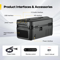 Projecteur HY450C 900 Ansi Lumens BT 4K Support HD 1080P Home Cinéma LCD LED Smart Short Throw Portable Projector