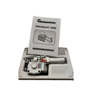 Professional YUANCHI Metallic Grey Air Operated Pneumatic Handheld Strapping Tool PP/PET Strap Compatibility Adjustable <b>Splicing</b> - Product Image 3