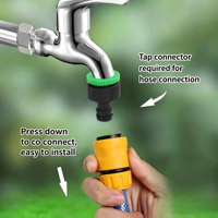 Raccord de robinet de jardin en plastique avec filetage femelle 1/2 3/4 pouce pour irrigation goutte à goutte et micro-pulvérisation