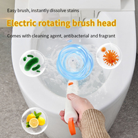 Vente chaude Éponges à récurer électriques à usage unique brosses de nettoyage de crevasse en plastique ensemble de brosses de nettoyage de toilette de salle de bain