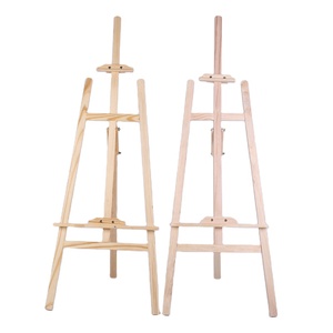 Chevalet en bois d'usine 150 cm, relevable, panneau en bois de pin, trépieds, <span class=keywords><strong>peinture</strong></span>, toile, exposition d'art, chevalet en bois - Product Image 2